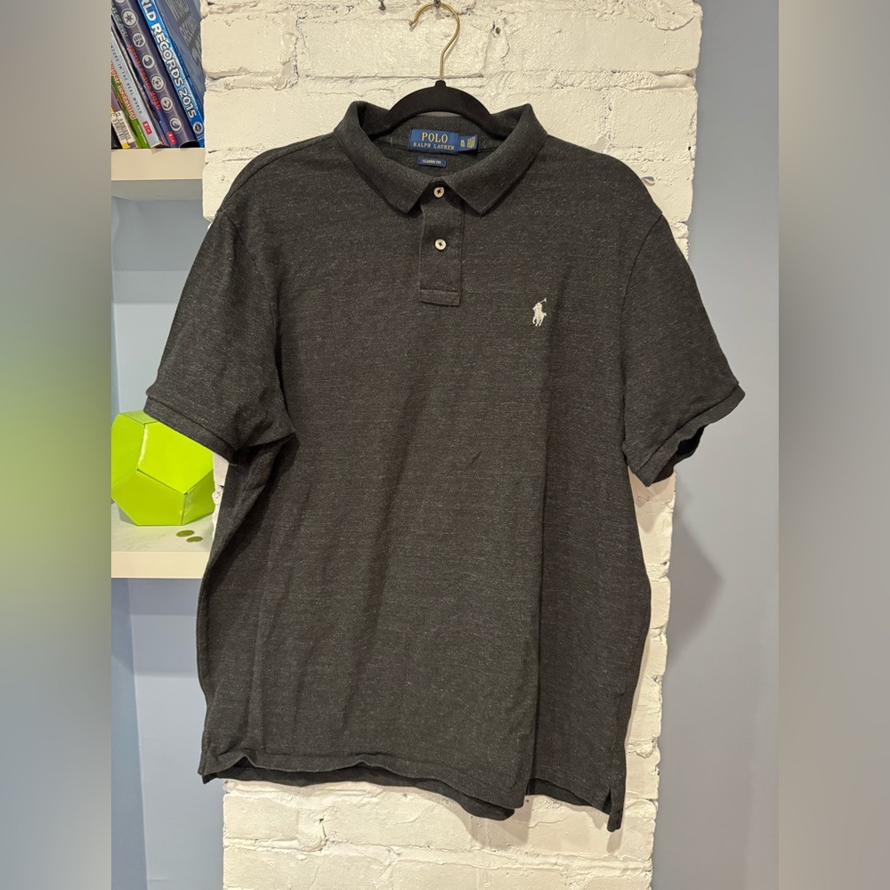 Polo by Ralph Lauren Polo Shirt Men's XL Classic Fit Cotton Grey‎ #26